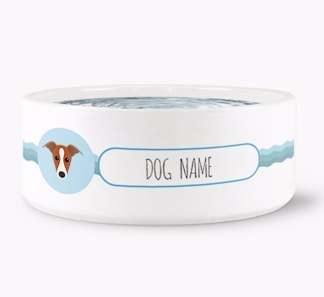 Personalised Wave Water Bowl for {dogsName}